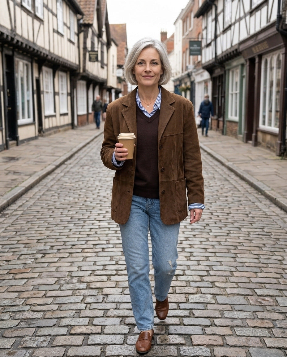 Oversize Jacke – in der Altstadt