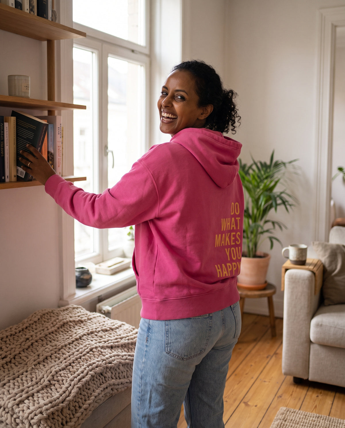 Hoodie Happy – gemütlich zu Hause