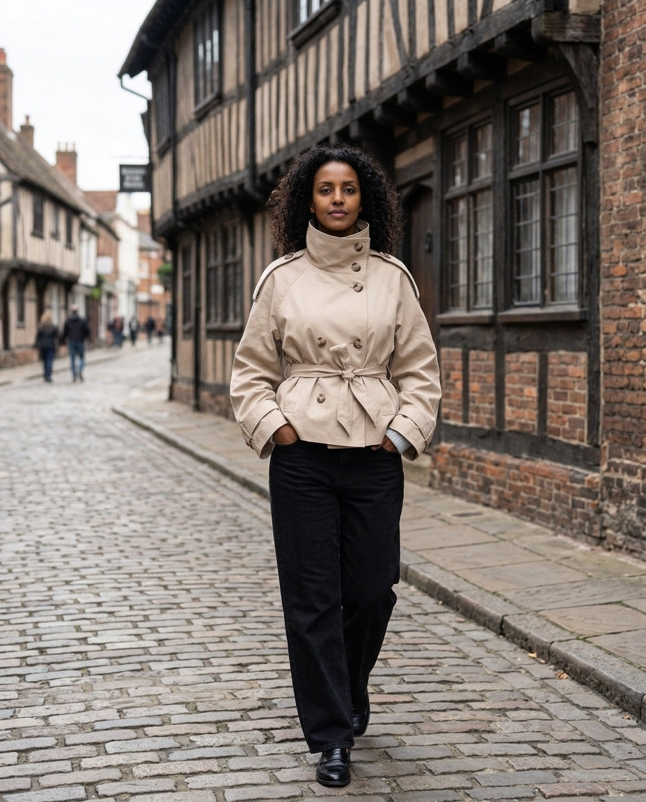 Trenchjacke – in der Altstadt