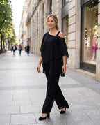 Cold-Shoulder Zweiteiler – auf dem Stadtboulevard