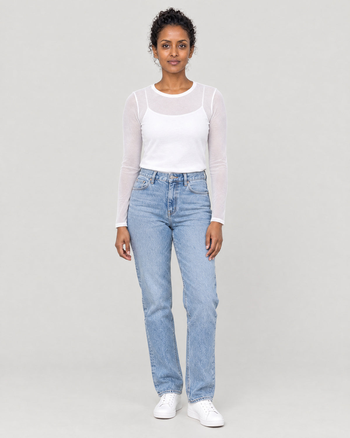 Mesh Top Weiß