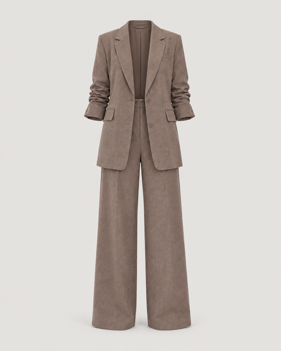 Blazer Anzug Damen Camel – Produktansicht