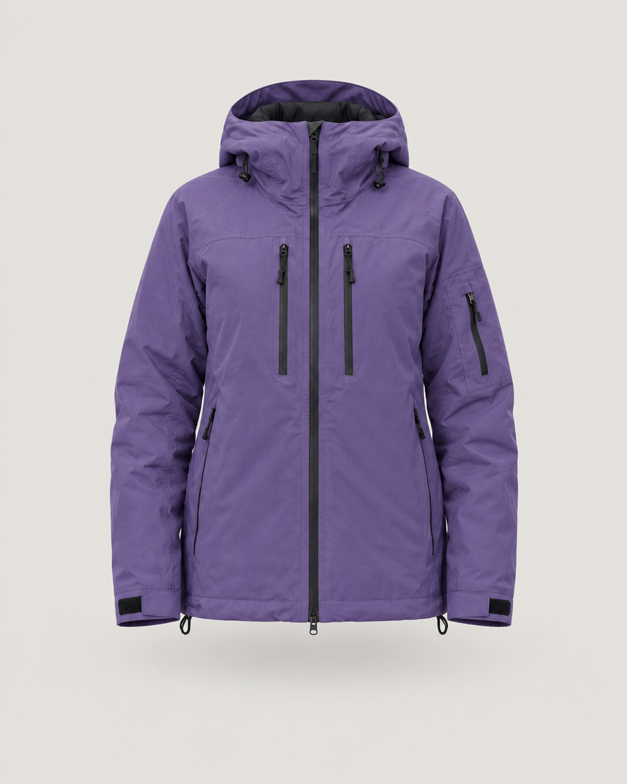 Skijacke Damen mit Kapuze Lila – Produktansicht