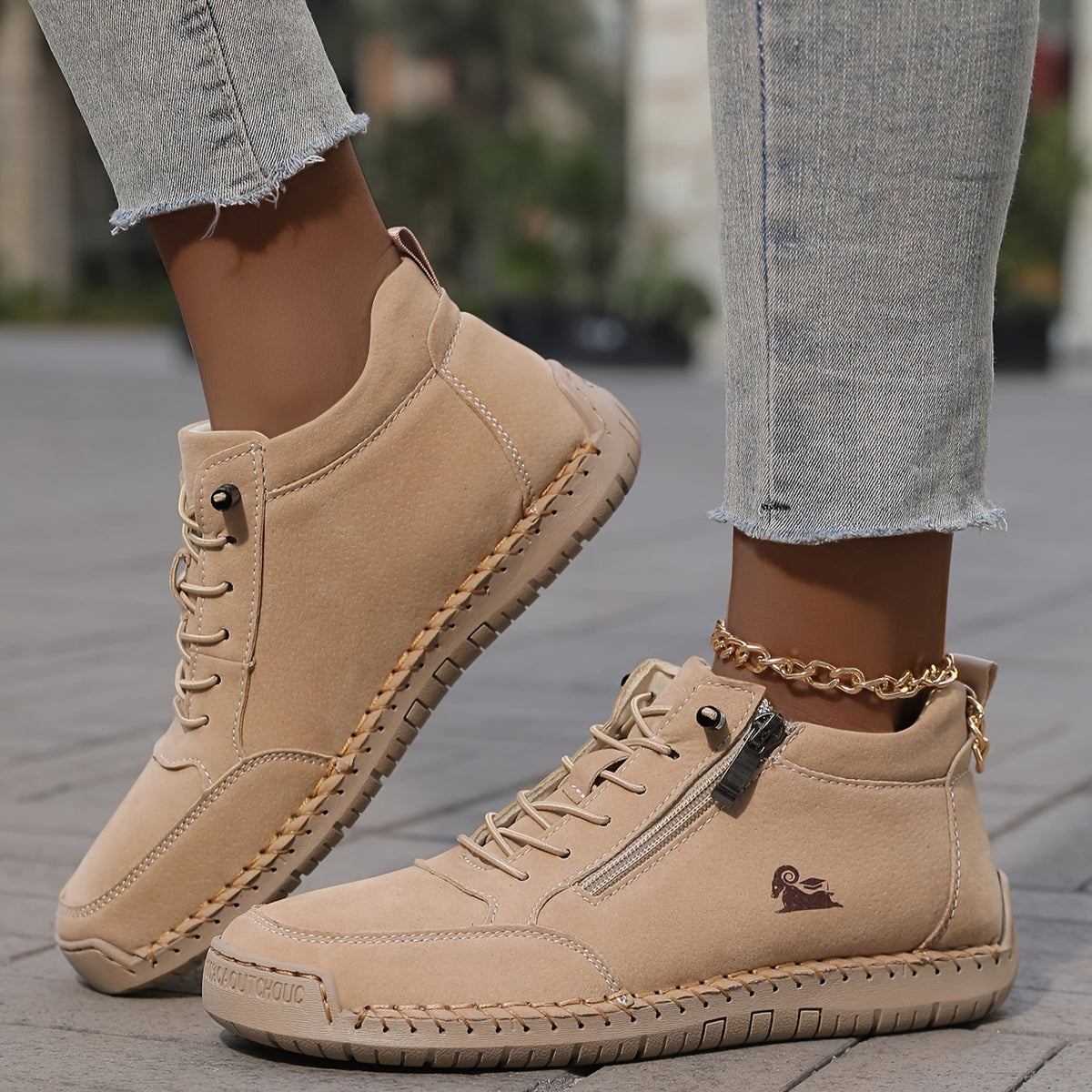 Sneaker Damen Khaki