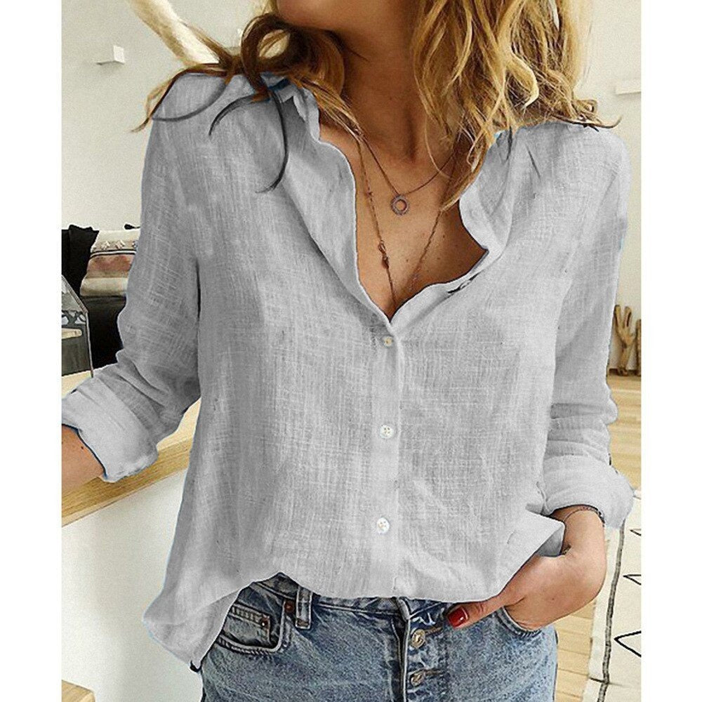 Bluse Vogelprint Grau