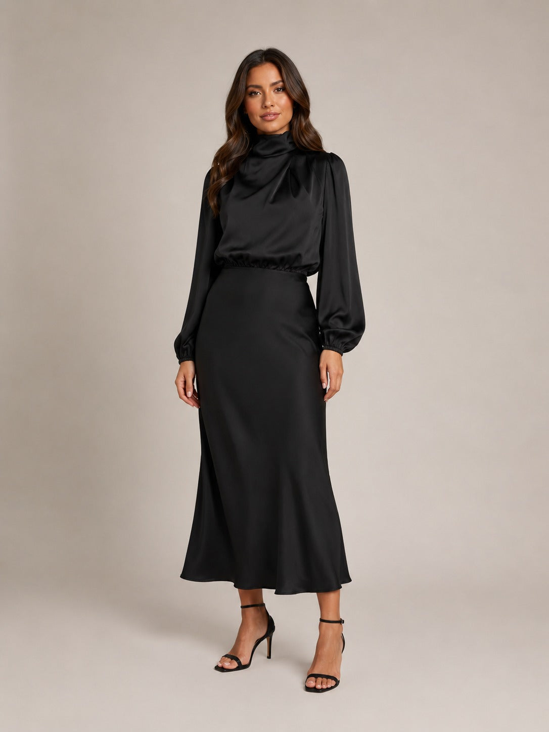 Midikleid Schwarz