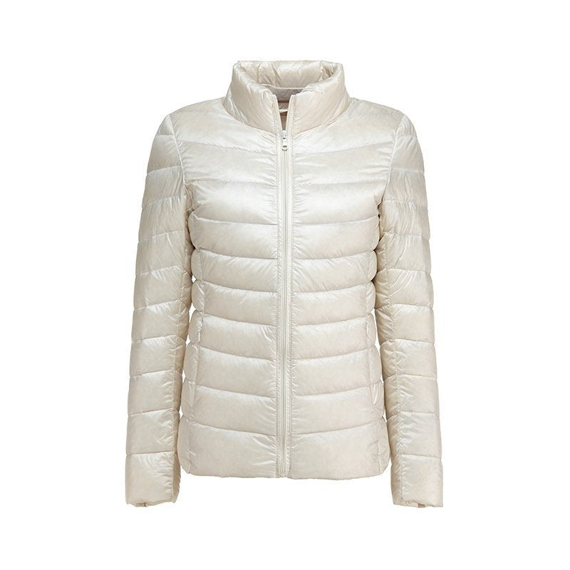 Ultraleichte Daunenjacke Weiß