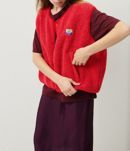 Strickweste Rot