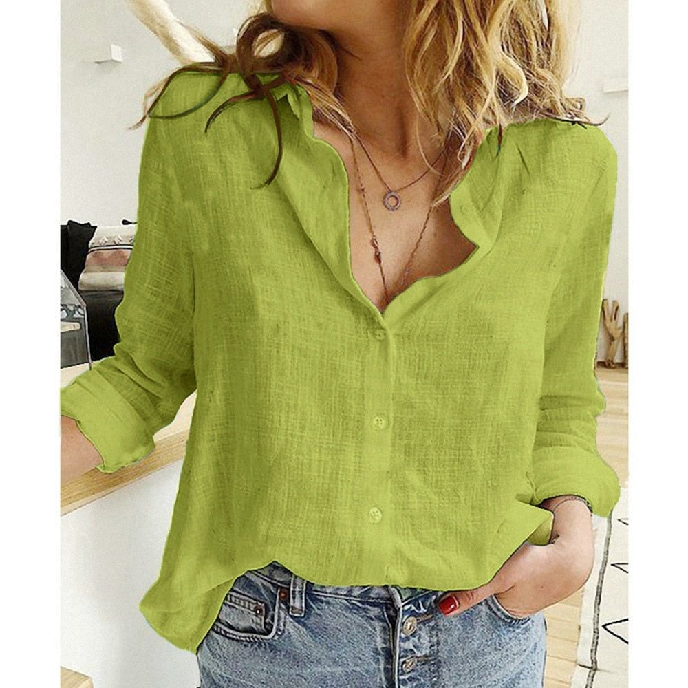 Bluse Vogelprint Grün