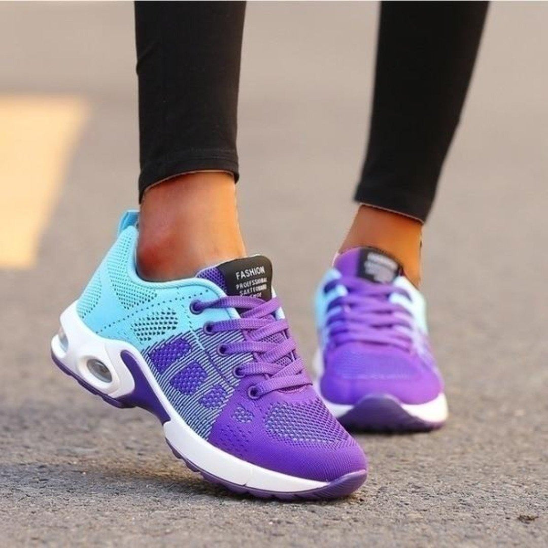 Sneaker Luftpolster Türkis-Lila