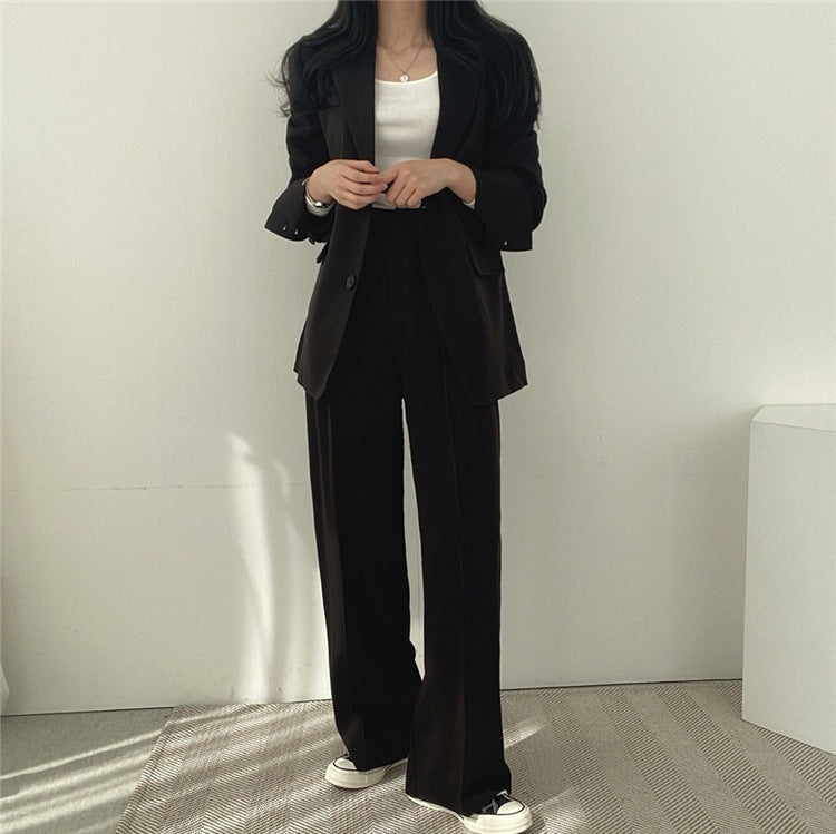 Blazer Anzug Damen Schwarz