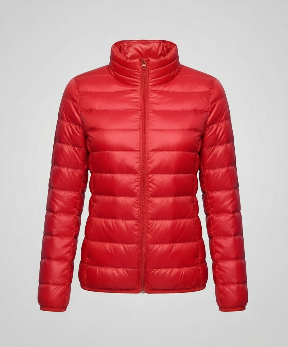 Ultraleichte Daunenjacke Rot