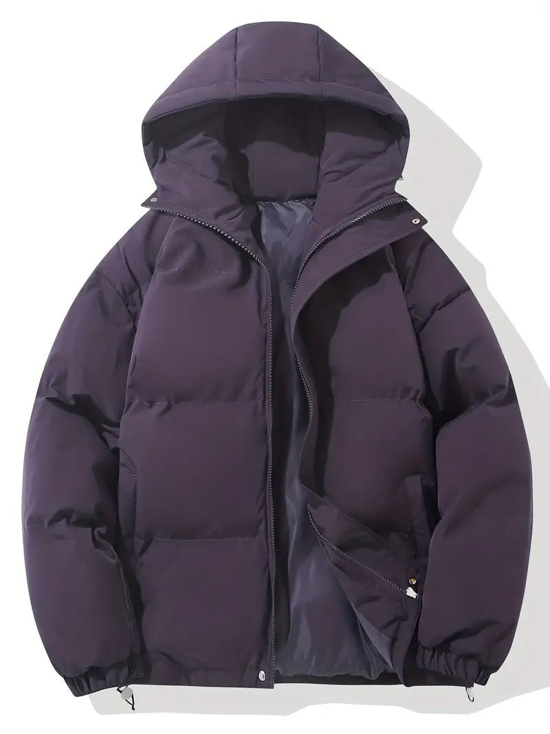 Pufferjacke Kapuze Lila