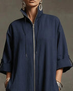 Jumpsuit Damen – Detail Kragen