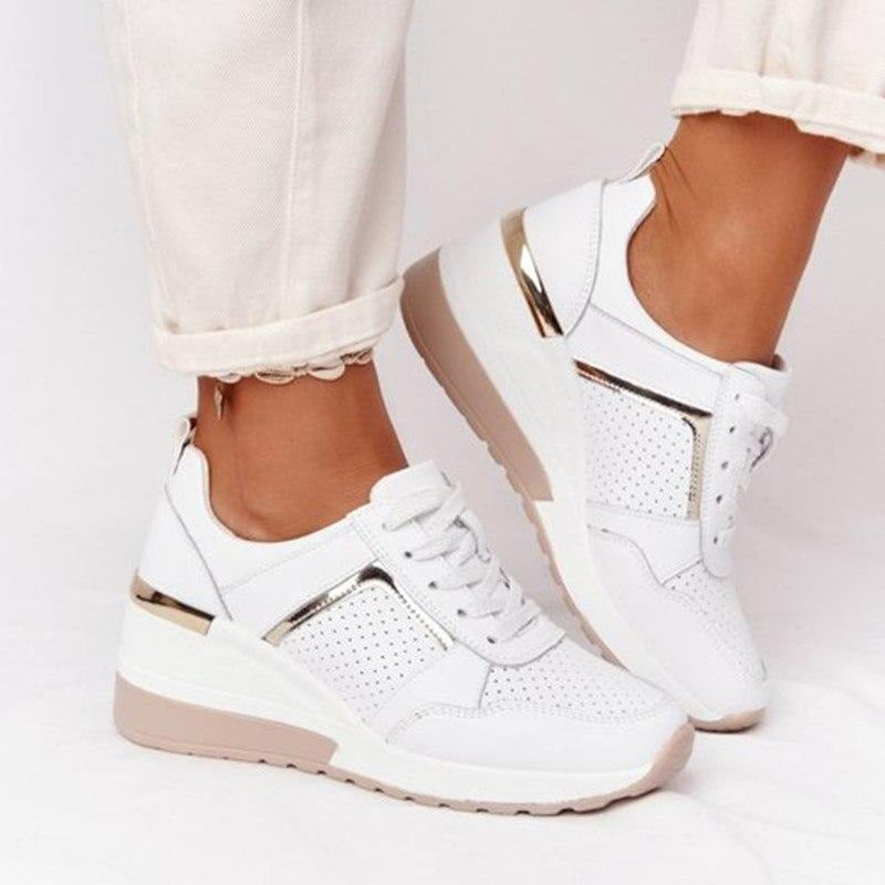 Keil-Sneaker Weiß