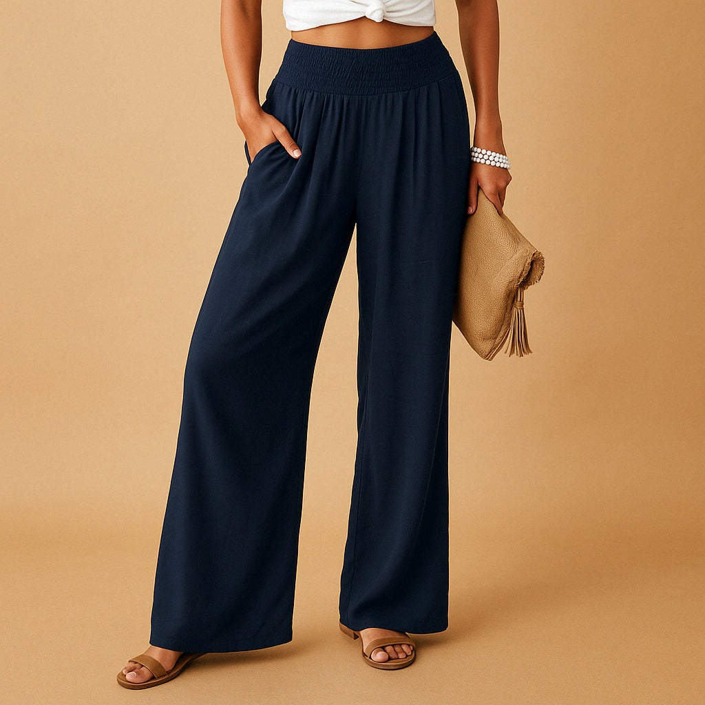 Stoffhose Marineblau