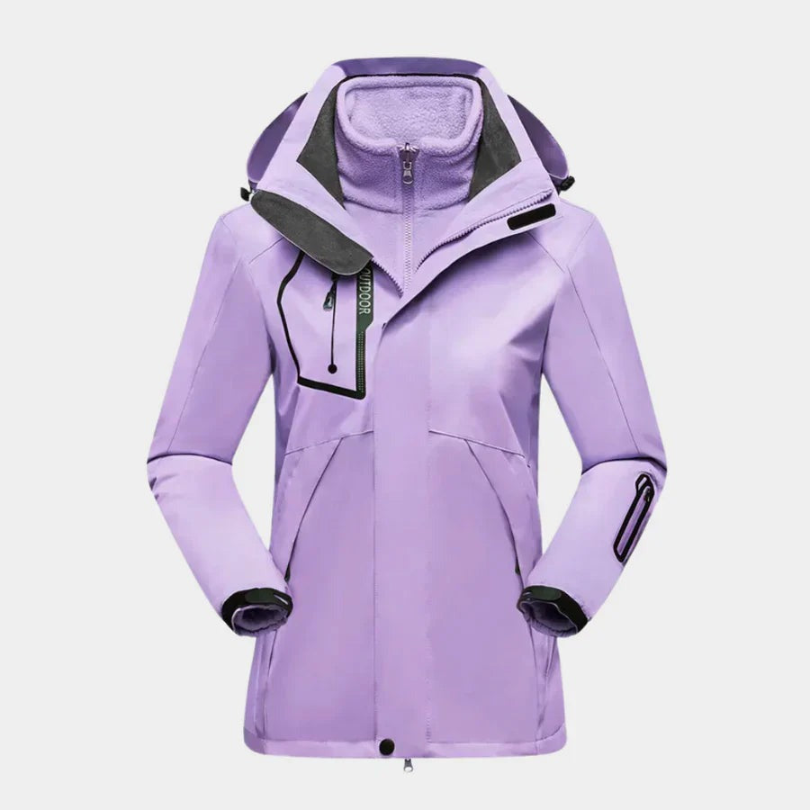 Skijacke Lila