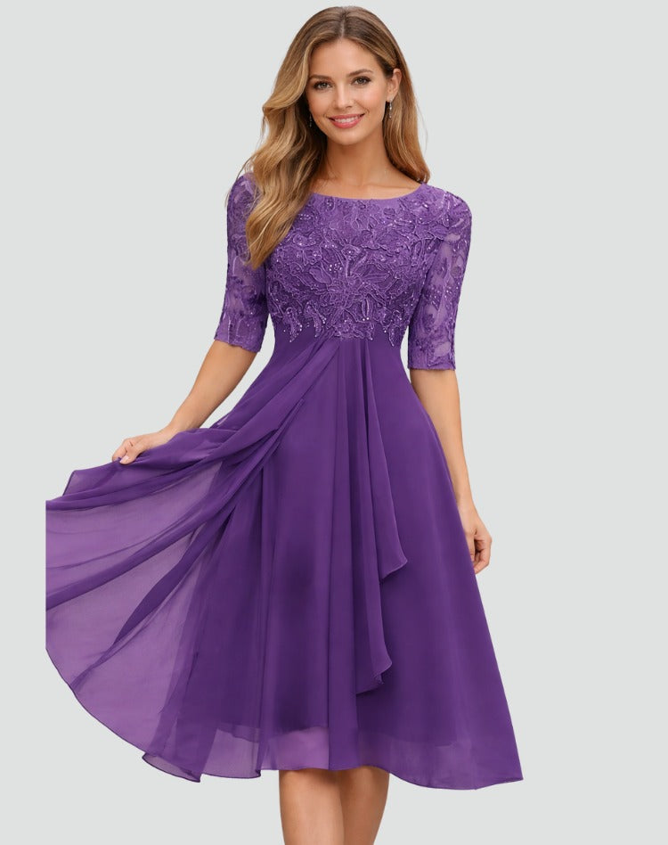 Midikleid Lila