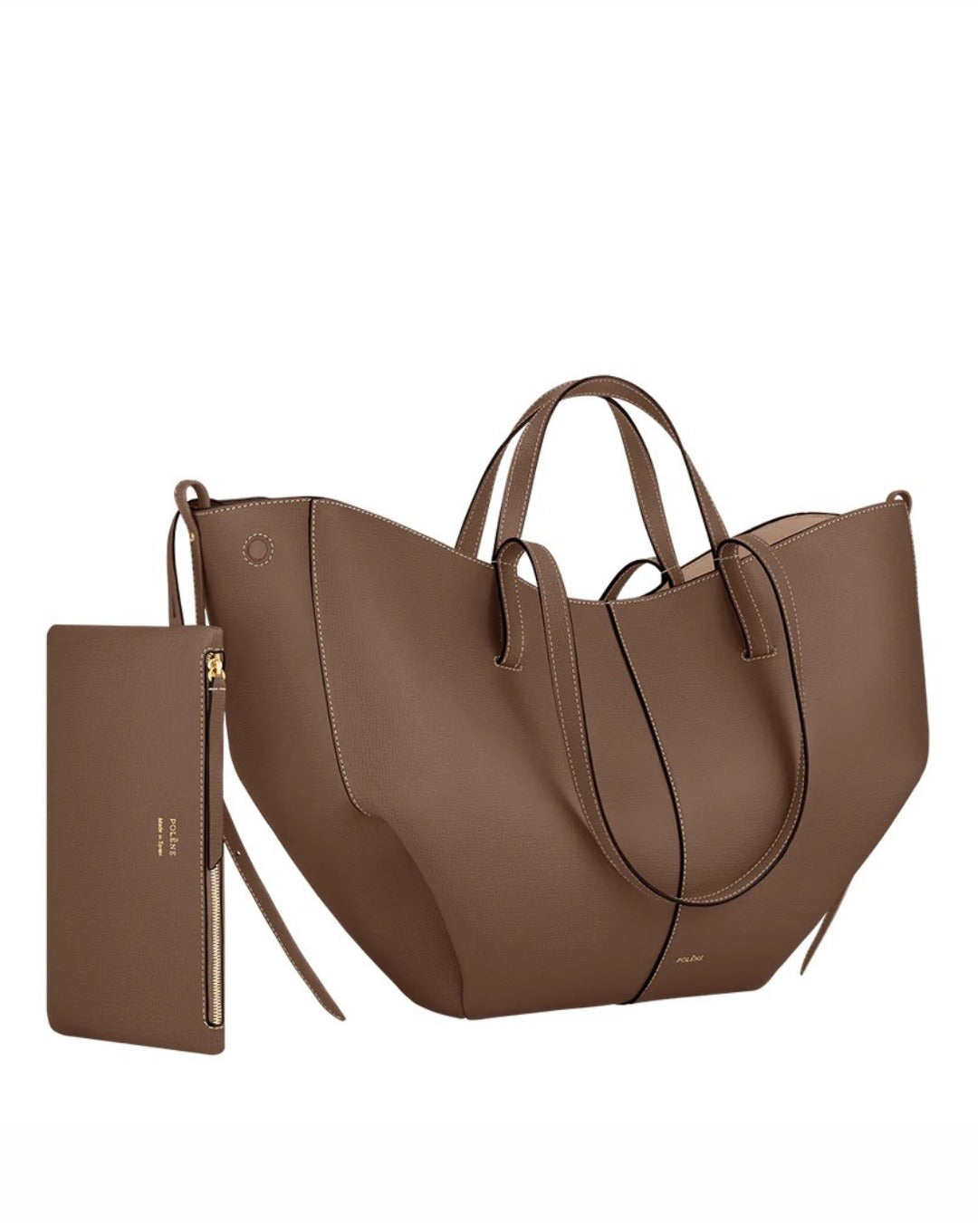Leder Tote Bag Rotbraun