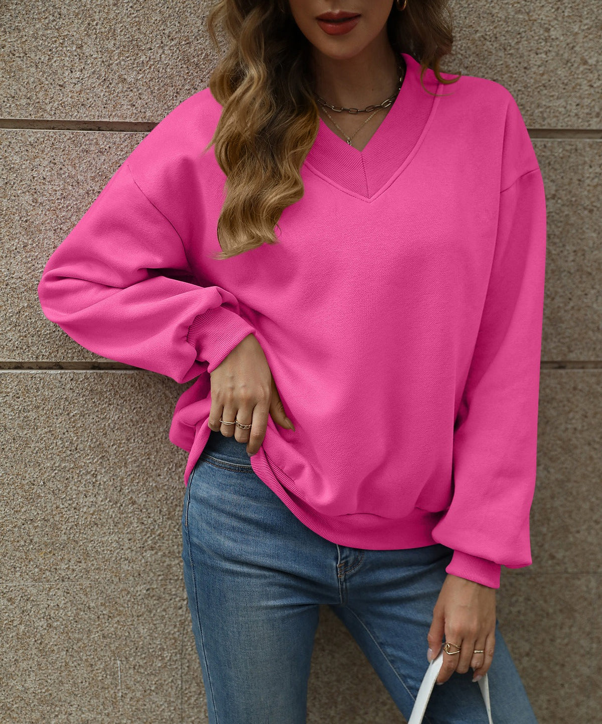 Oversized Sweatshirt Pink