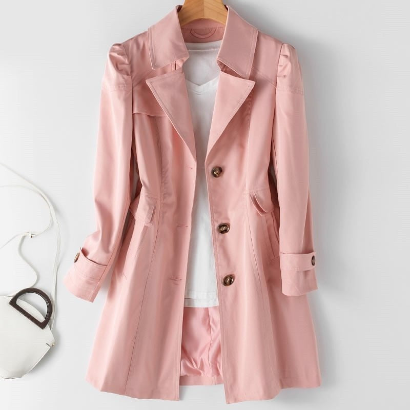 Trenchcoat tailliert Rosa