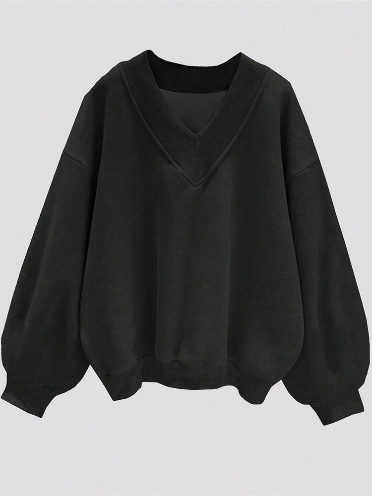 Oversized Sweatshirt Schwarz