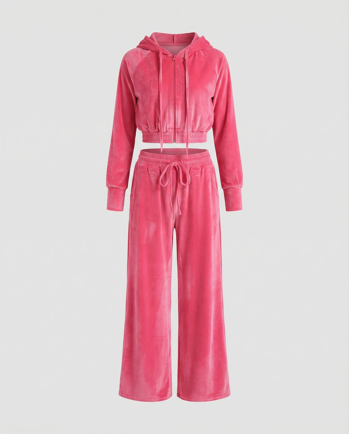 Samt Zweiteiler Pink
