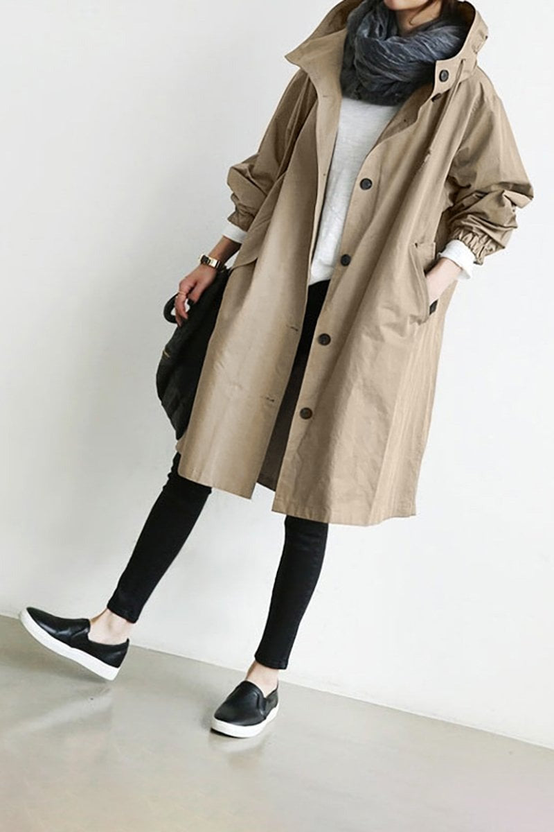 Regenmantel Damen Beige
