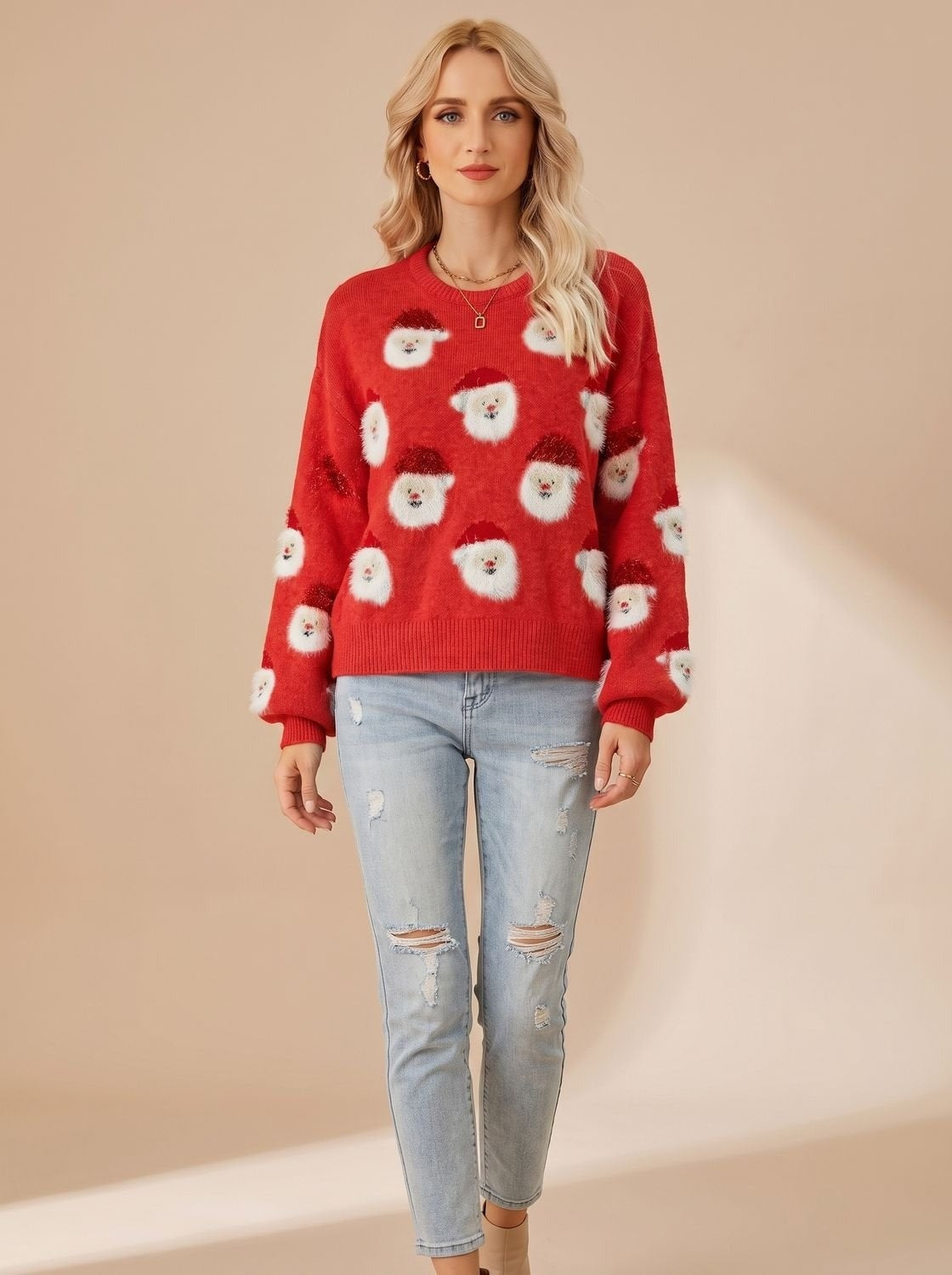 Weihnachtspullover Rot