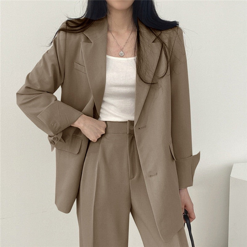 Blazer Anzug Damen Khaki