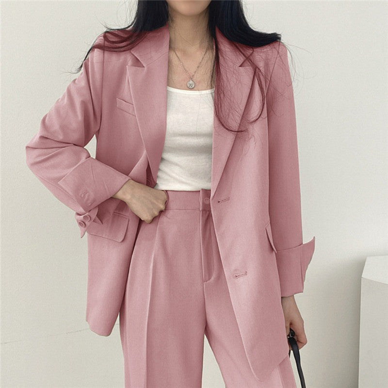 Blazer Anzug Damen Rosa