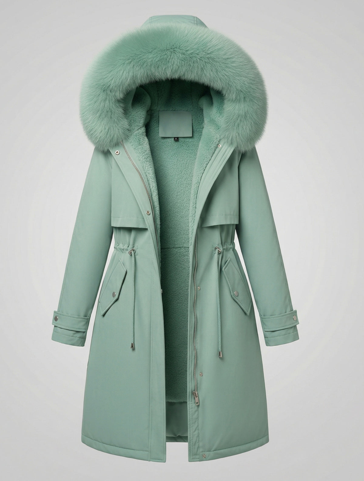 Winterparka Damen Mint