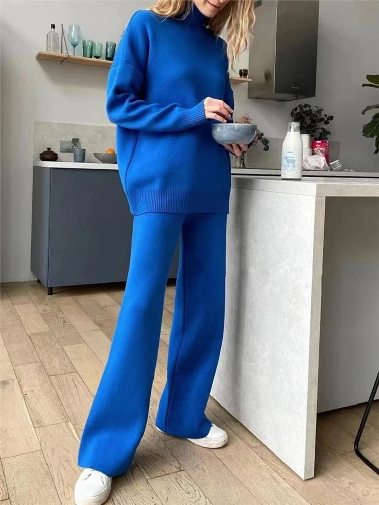 Strick-Set Blau