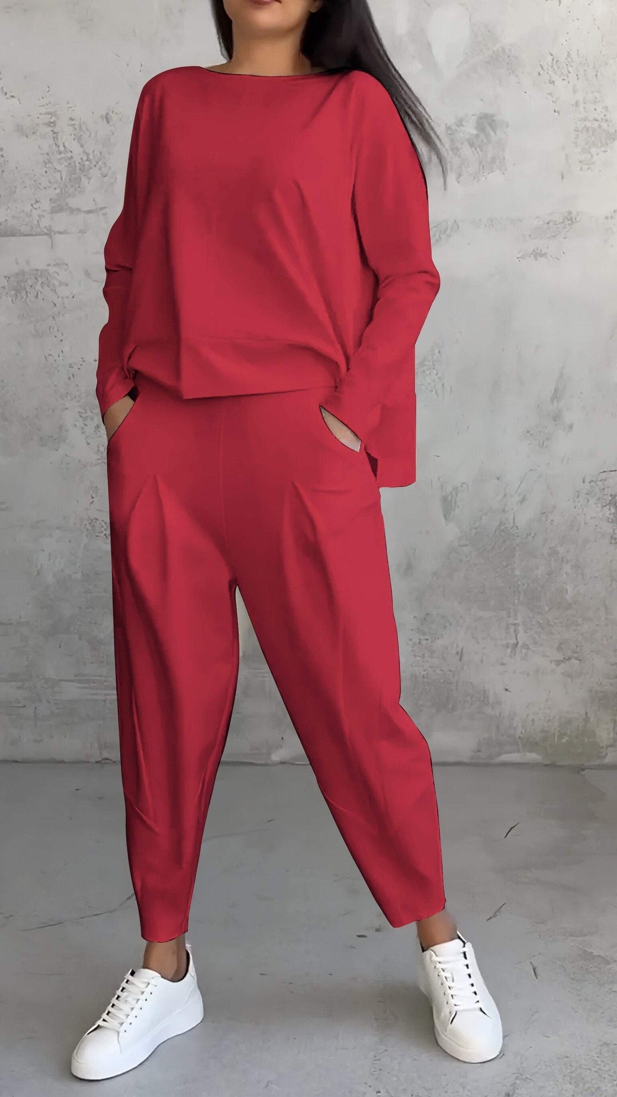 Freizeitanzug Rot