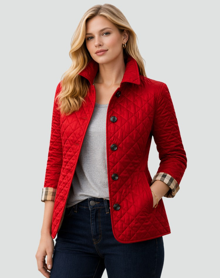 Steppjacke Rot