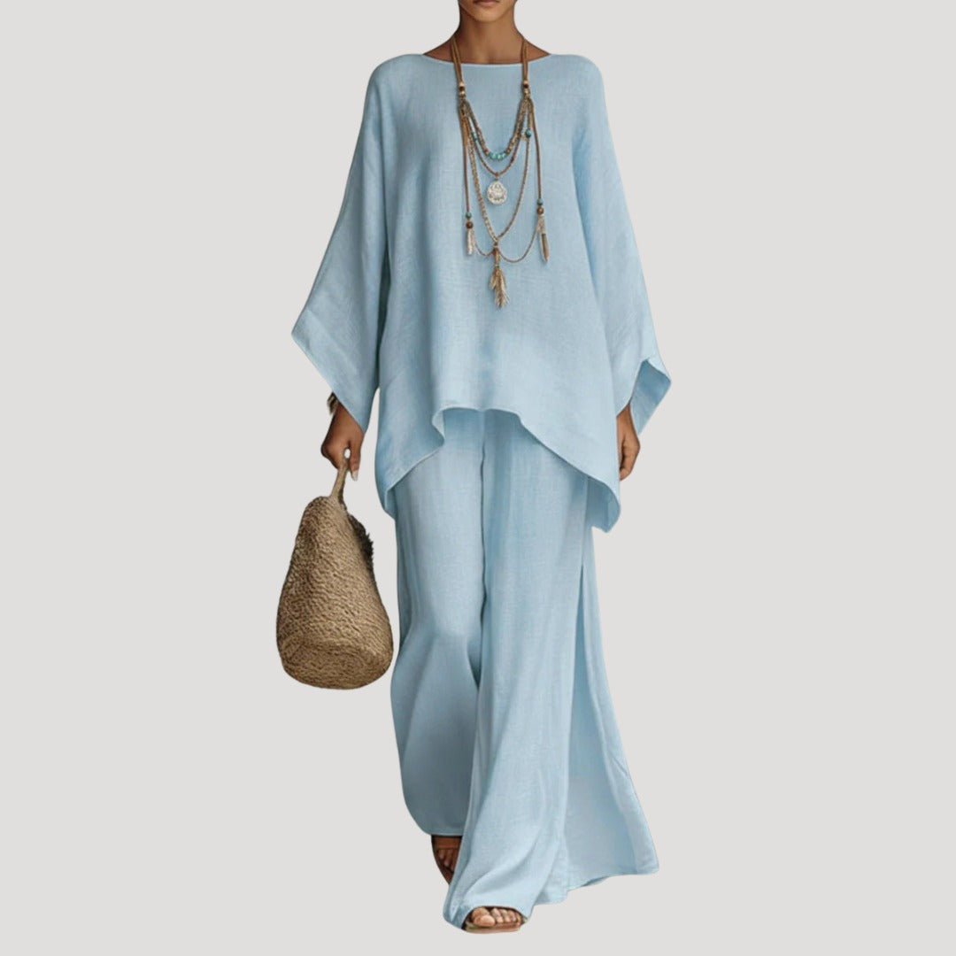 Oversized Zweiteiler Hellblau