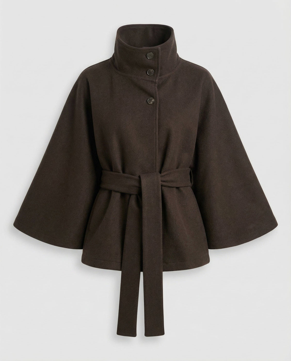 Cape Jacke Damen Braun
