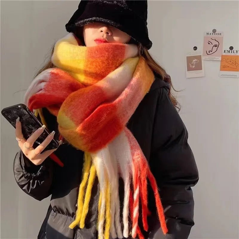 Winterschal Rot
