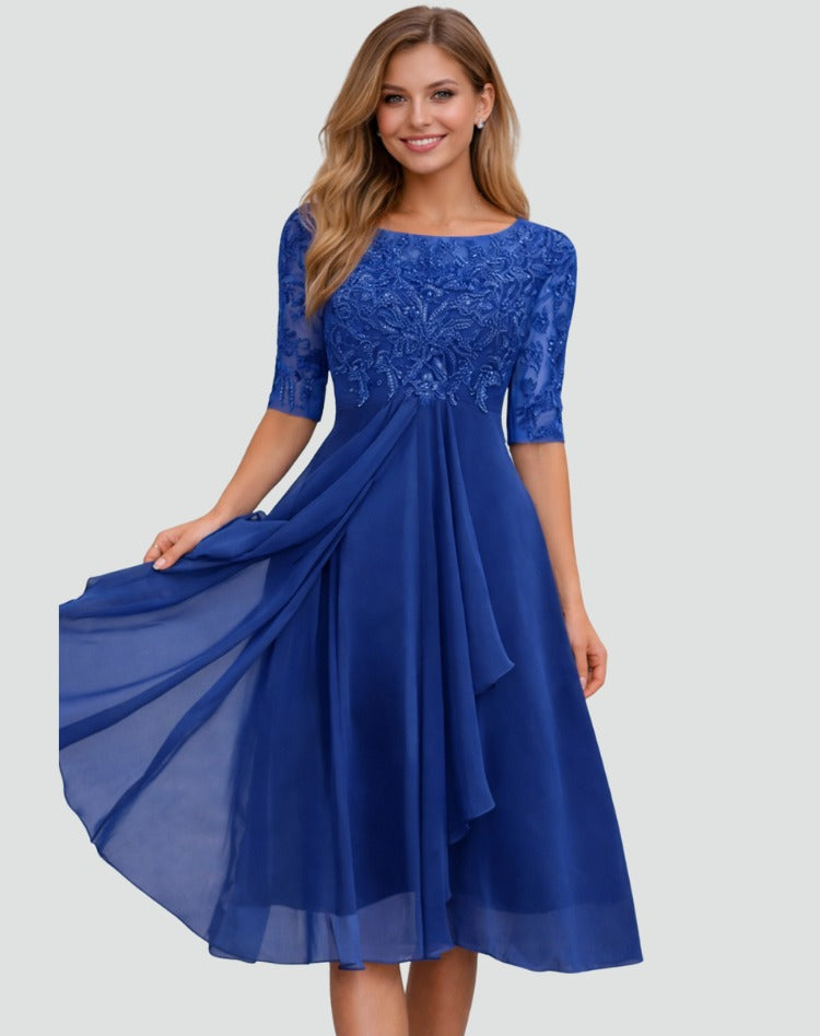 Midikleid Dunkelblau