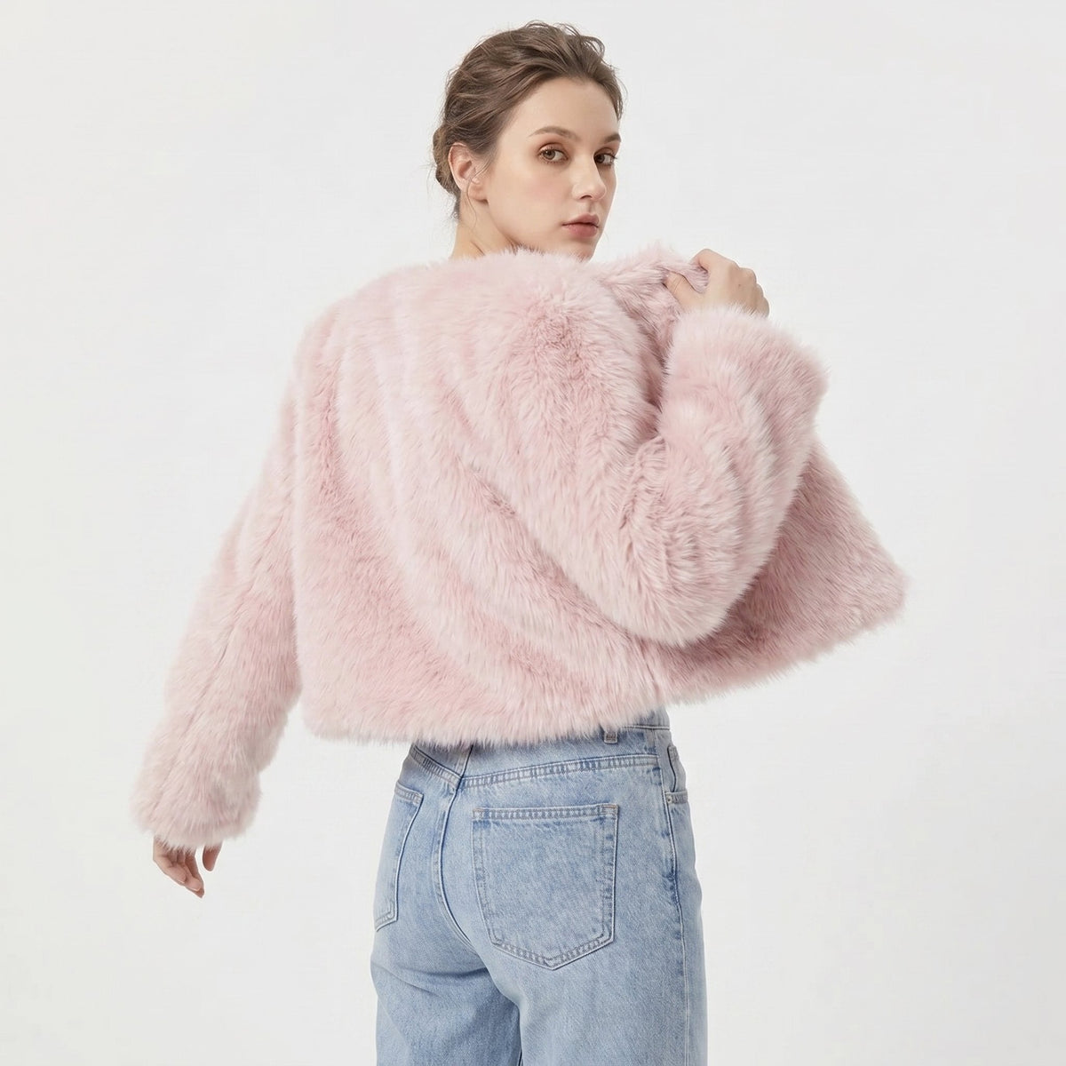 Kunstfelljacke Rosa