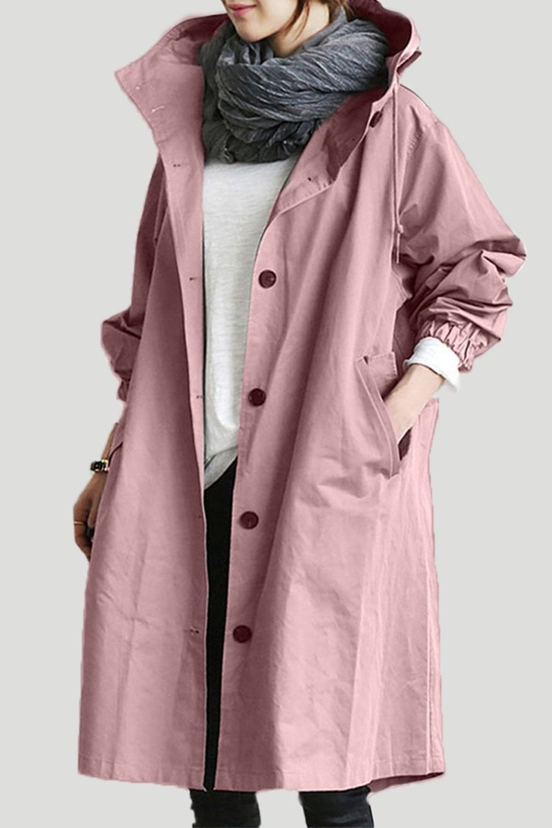 Regenmantel Damen Rosa