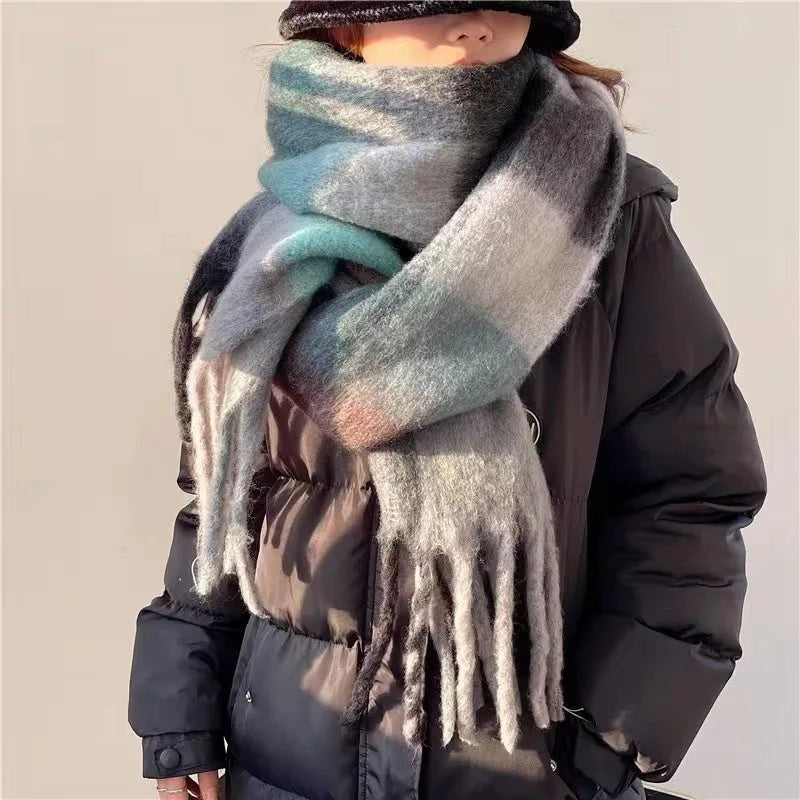 Winterschal Weiß