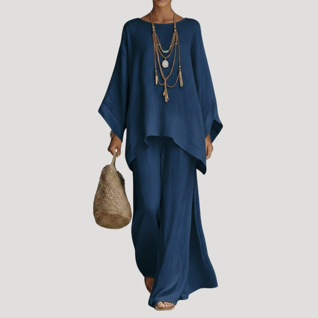 Oversized Zweiteiler Marineblau
