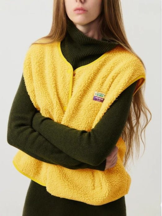Strickweste Gelb