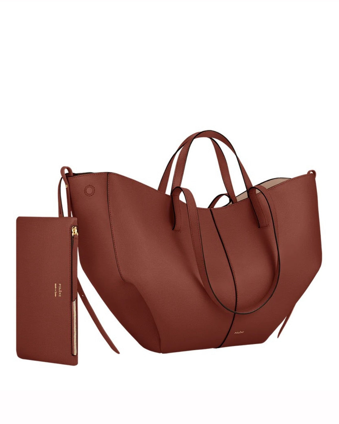Leder Tote Bag Terrakotta