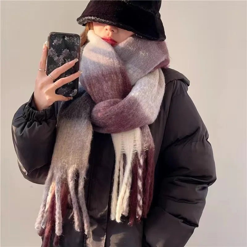 Winterschal Lila
