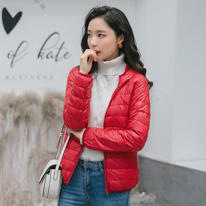 Daunenjacke Rot