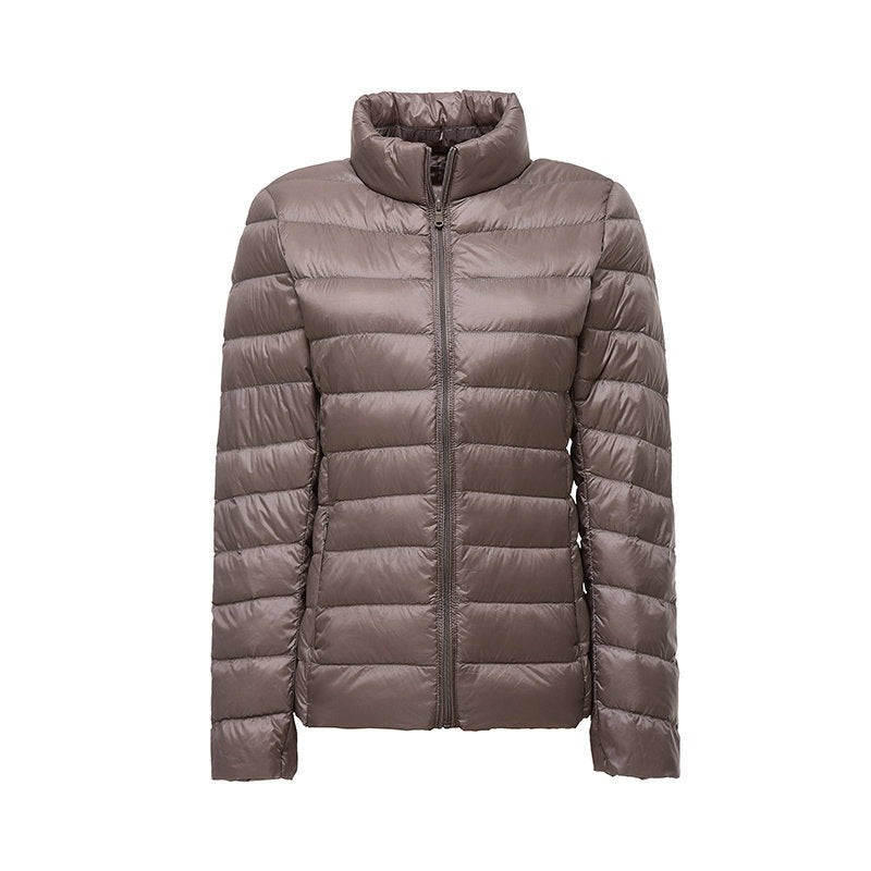 Ultraleichte Daunenjacke Khaki