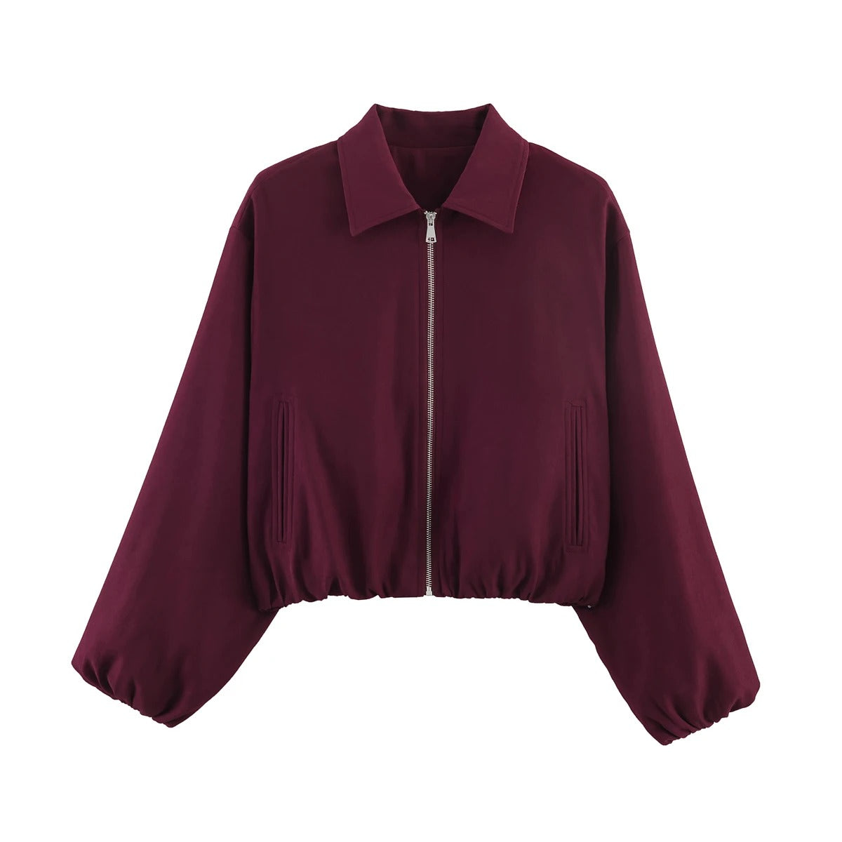 Blouson Weinrot