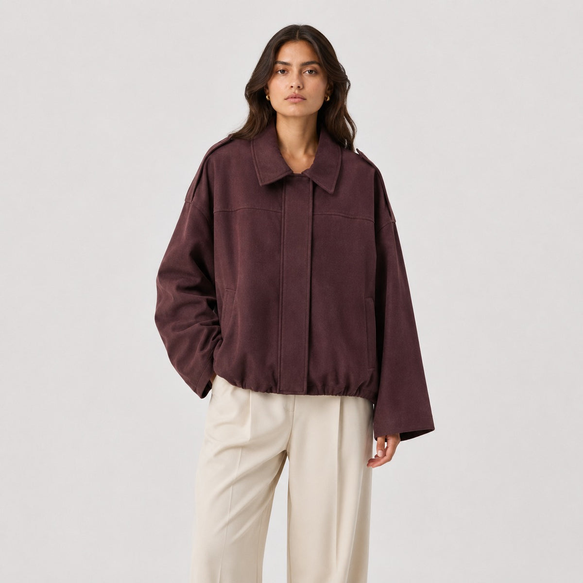 Jacke Kastanienbraun